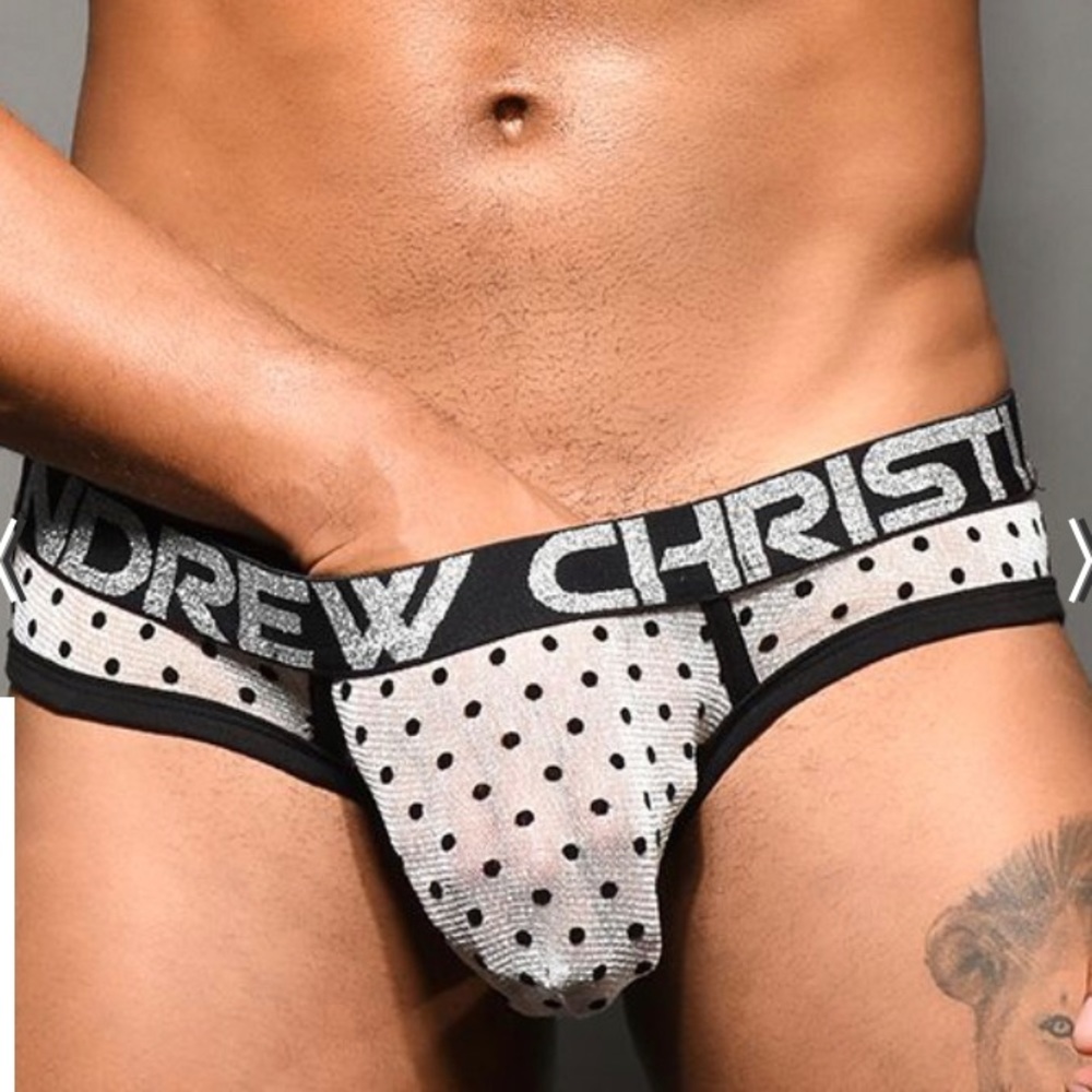 Andrew Christian SHEER Polka Dot Briefs